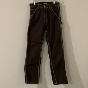 Cherry LA Espresso Brown Painter Pants Size 28
